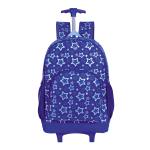 Mochila / Morral Grande Con Ruedas Joy Blue Stars - Imagen 2