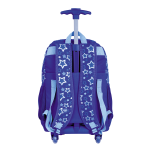 Mochila / Morral Grande Con Ruedas Joy Blue Stars - Imagen 3