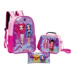 Combo Mochila / Morral + Lonchera + Cartuchera Rainbow High