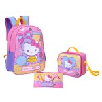 Combo Mochila/Morral + Lonchera + Estuche Hello Kitty Iconic