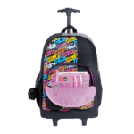 Mochila/Morral Grande Con Ruedas Joy Graffiti - Imagen 4