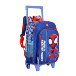Mochila / Morral Mediano Con Ruedas  Spidey Classic