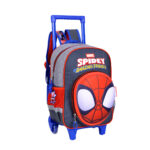 Mochila / Morral Mediano Con Ruedas Go  Spidey