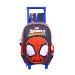 Mochila / Morral Mediano Con Ruedas Go  Spidey - Imagen 2