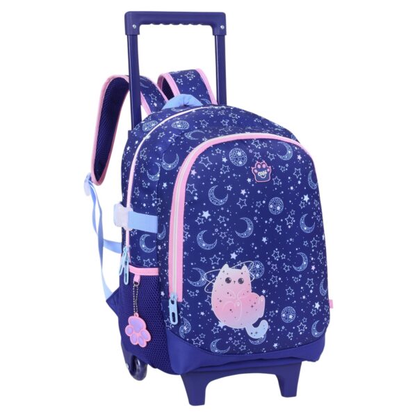 Mochila/Morral Con Ruedas Talla S Happy  Magic Cat