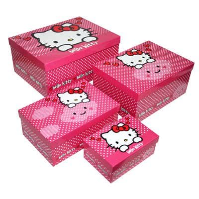 Set De Cajas Organizadoras Hello Kitty