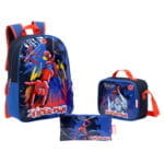 Combo Mochila/Morral + Lonchera + Estuche Spiderman Awesome